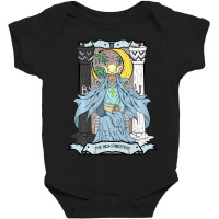 Tarot Card The High Priestess Ii Occult Vintage Color Baby Bodysuit | Artistshot