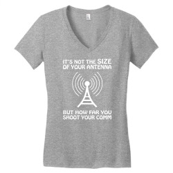 it's not the size of the antenna Women's V-Neck T-Shirt | Artistshot