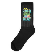 Future Marine Biologist Ocean Life Marine Biology Student Socks | Artistshot