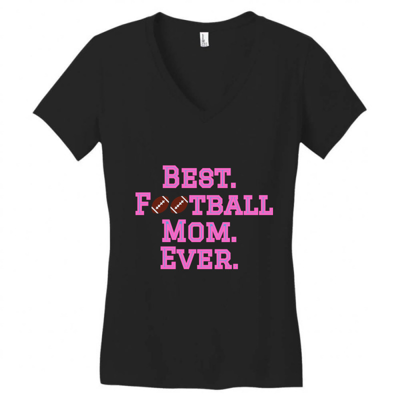 Best Football Mom Pink Women's V-Neck T-Shirt by declangreenwood | Artistshot