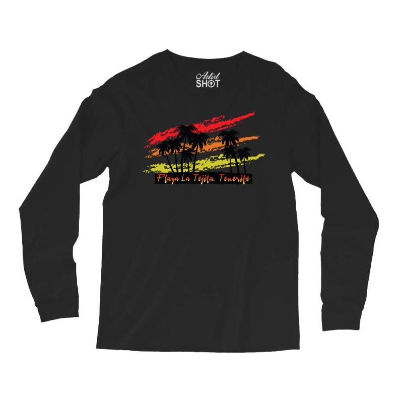 Playa La Tejita Tenerife Long Sleeve Shirts by EdieTiffany | Artistshot