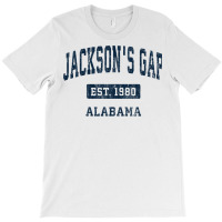 Jackson's Gap Alabama Al Vintage Sports Established Navy Des Pullover T-shirt | Artistshot