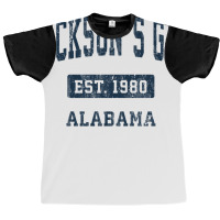 Jackson's Gap Alabama Al Vintage Sports Established Navy Des Pullover Graphic T-shirt | Artistshot