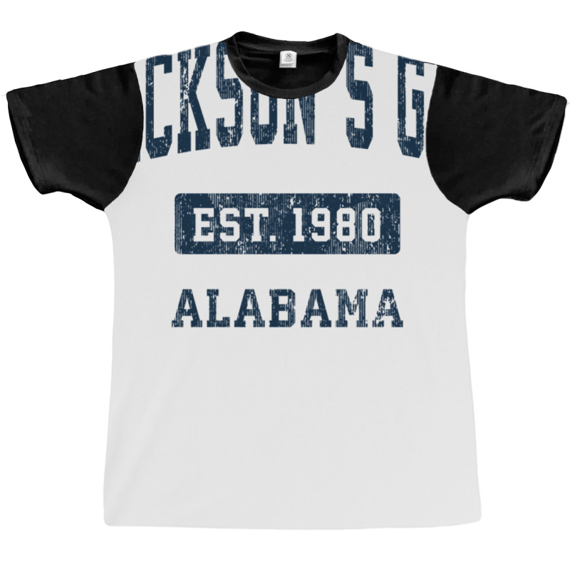 Jackson's Gap Alabama Al Vintage Sports Established Navy Des Pullover Graphic T-shirt | Artistshot