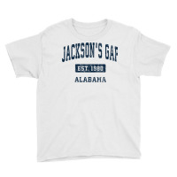 Jackson's Gap Alabama Al Vintage Sports Established Navy Des Pullover Youth Tee | Artistshot