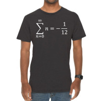 Sum Of All Natural Numbers Calculus And Math Vintage T-shirt | Artistshot