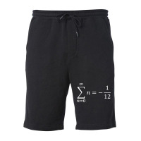 Sum Of All Natural Numbers Calculus And Math Fleece Short | Artistshot