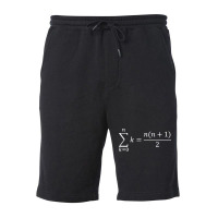 Sum Of Natural Numbers Algebra And Math Fleece Short | Artistshot