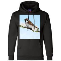 House Sparrow Bird Birder Birdlover Birdwatcher Biologist Premium Champion Hoodie | Artistshot