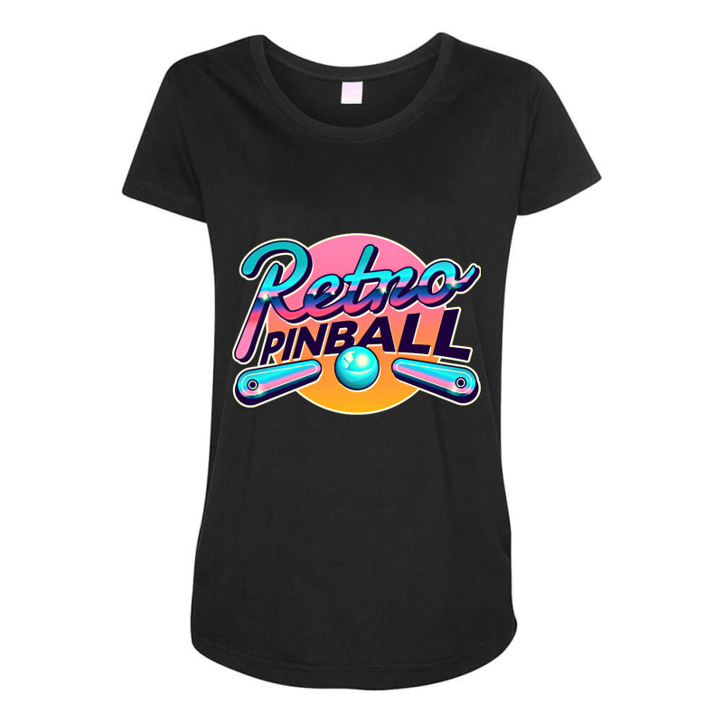 Classic Retro Pinball Vaporwave Aesthetic Maternity Scoop Neck T-shirt by Inmamlil638 | Artistshot