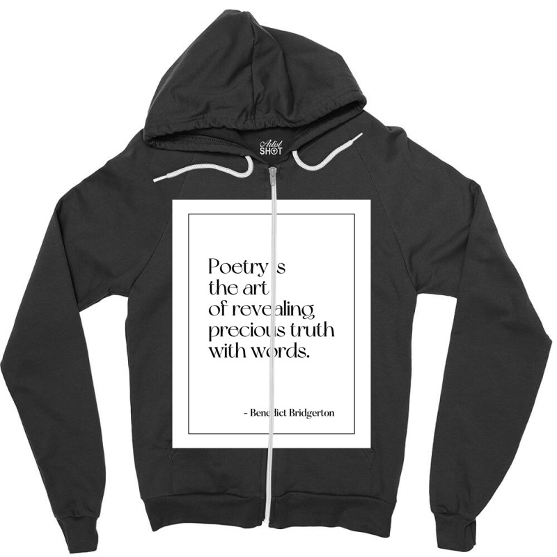 Best Benedict Bridgerton Quotes Zipper Hoodie by Mark E Phillips | Artistshot