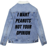 Peanuts Love Sarcastic Girl Quote Unisex Sherpa-lined Denim Jacket | Artistshot