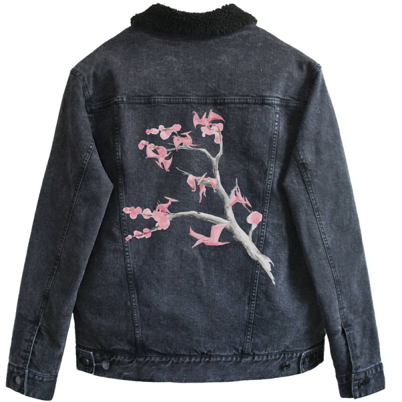 Ptiny Pterosaurs Unisex Sherpa-lined Denim Jacket | Artistshot