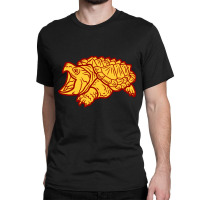 Alligator Snapping Turtle - Reptile - Wildlife - Japanese Monster - Sn Classic T-shirt | Artistshot