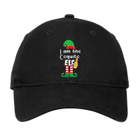 Womens Coquito Elf Funny Puerto Rico Matching Christmas Bilingual V Ne Adjustable Cap | Artistshot