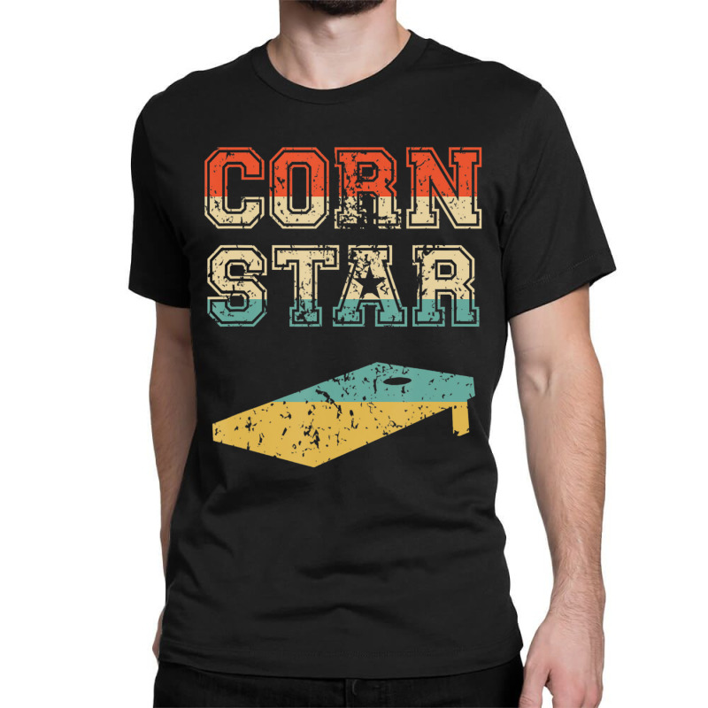 Corn Star Funny Cornhole Tournament Classic T-shirt by femalesbaubles | Artistshot