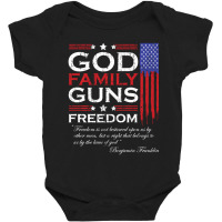 Family God Guns And Freedom Christian Maga 2020 Trump Baby Bodysuit | Artistshot