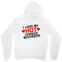 I Love My Hot Chinese Boyfriend Bf Tee Design Black Unisex Hoodie | Artistshot