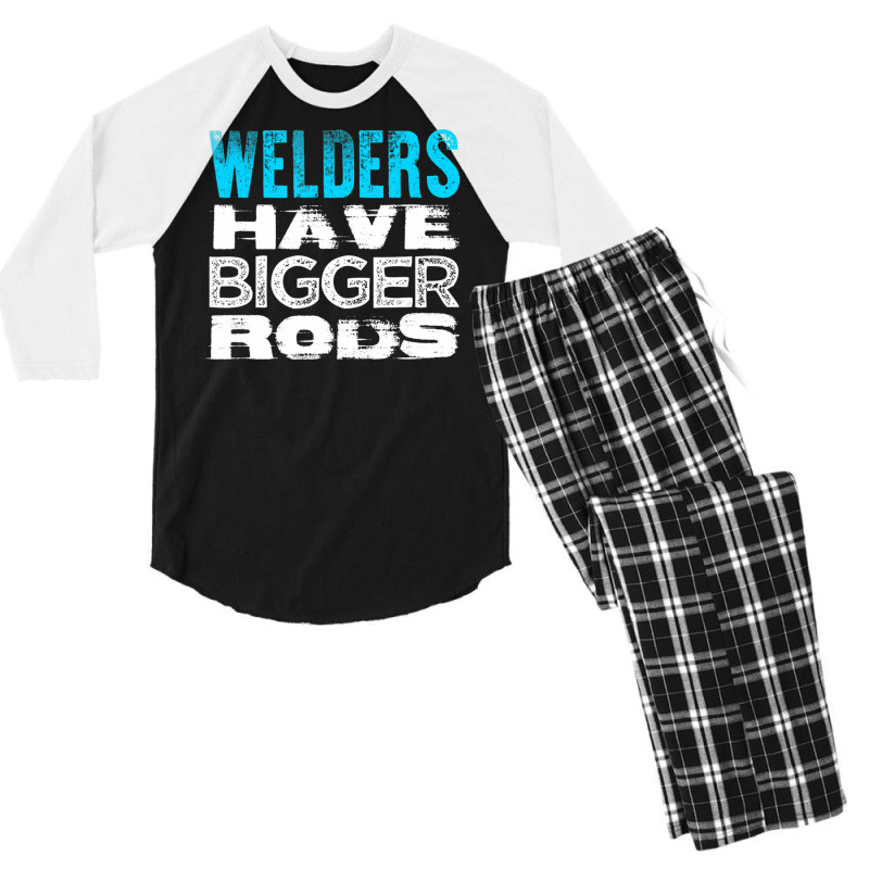 Welder Rods Pipeliner Welder Welding Pipeline (2) Men's 3/4 Sleeve Pajama Set | Artistshot