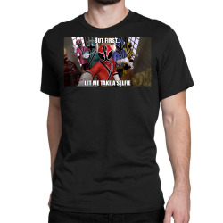 Power Rangers But First Let Me Take A Selfie Classic T-shirt | Artistshot