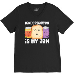 Team Kindergarten Is My Jam Teacher Student Cute V-Neck Tee | Artistshot