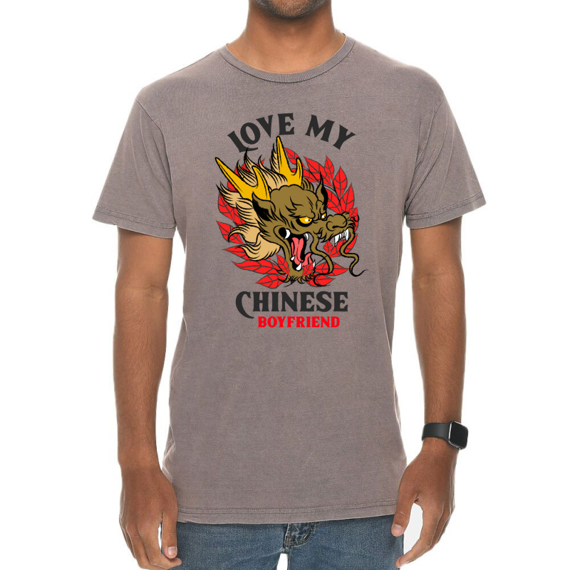 Love My Chinese Boyfriend Vintage T-shirt | Artistshot