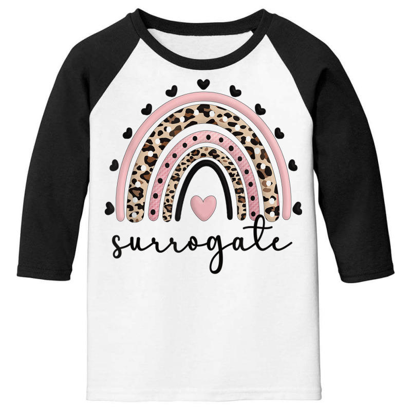 Surro Mama Rainbow Surrogate Mother Gestational Carrier T Shirt Youth 3/4 Sleeve | Artistshot