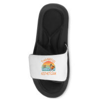 Aesthetician Job Funny Thanksgiving T Shirt Slide Sandal | Artistshot