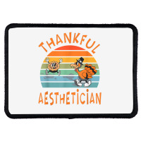 Aesthetician Job Funny Thanksgiving T Shirt Rectangle Patch | Artistshot