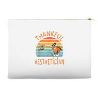 Aesthetician Job Funny Thanksgiving T Shirt Accessory Pouches | Artistshot