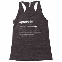 Agnostic Definition Theism Religion Art T Shirt Racerback Tank | Artistshot