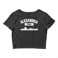 Alexandria Skyline City Retro Vintage Pride Louisiana T Shirt Crop Top | Artistshot