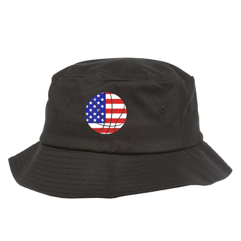 Patriotic American Us Flag Fourth July Basketball Bucket Hat by degreesgunner | Artistshot