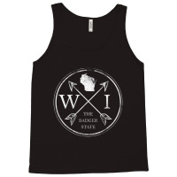 Cute Wisconsin Wi The Badger State Map Wisconsin Tank Top | Artistshot