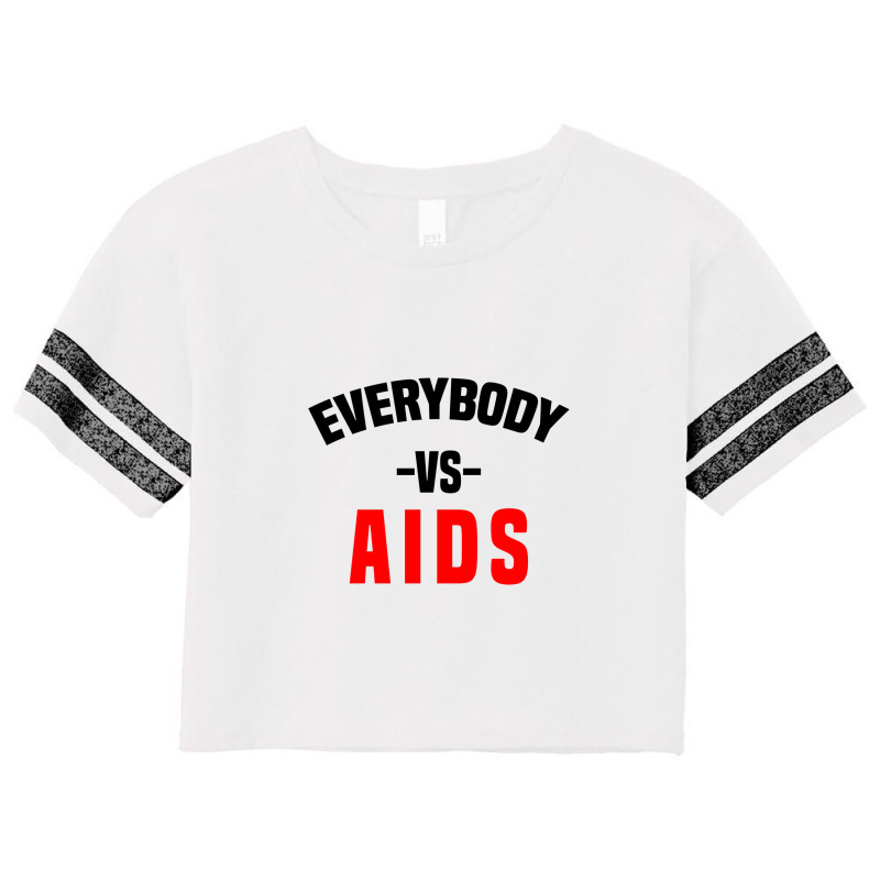 Everybody Vs Aids Scorecard Crop Tee by denvector | Artistshot