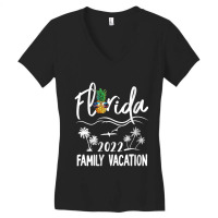 Womens Florida 2022 Island Pineapple Women's V-neck T-shirt | Artistshot