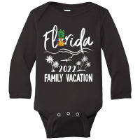 Womens Florida 2022 Island Pineapple Long Sleeve Baby Bodysuit | Artistshot