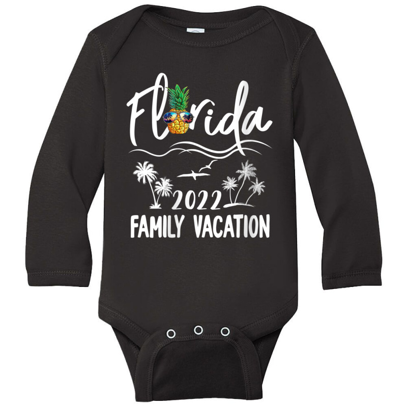 Womens Florida 2022 Island Pineapple Long Sleeve Baby Bodysuit by fenderbendable | Artistshot