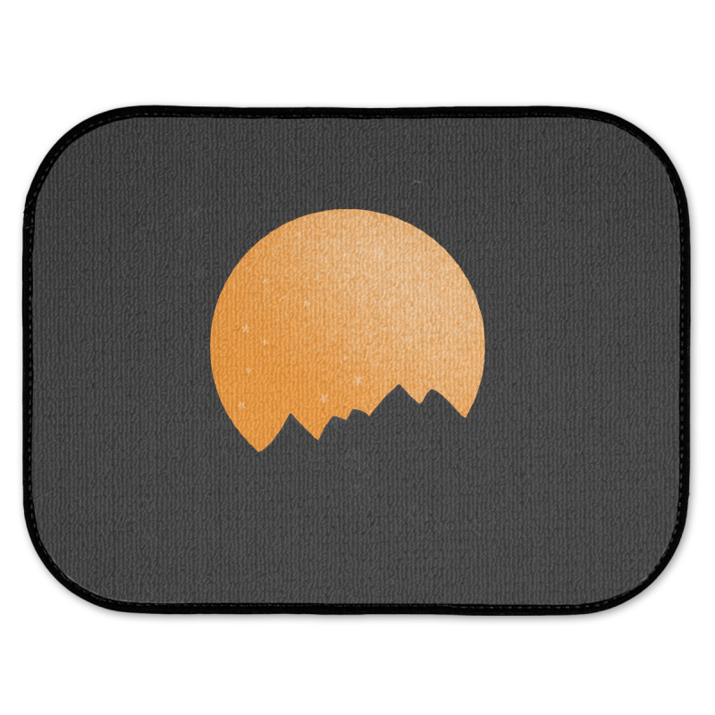 Orange Planetfall Rear Car Mat | Artistshot