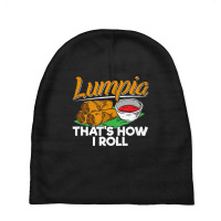 Philippines Lumpia Spring Roll Filipino Food Quote Baby Beanies | Artistshot