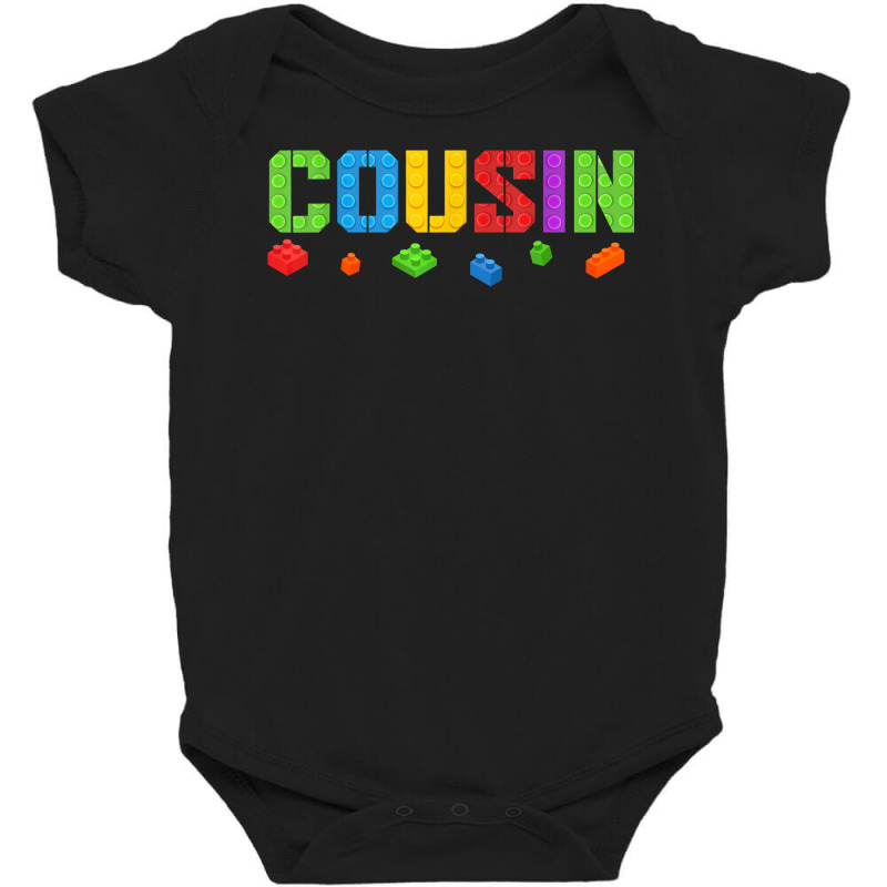 Cousin Funny Blocks Master Builder Brick Builder Birthday T Shirt Baby Bodysuit | Artistshot