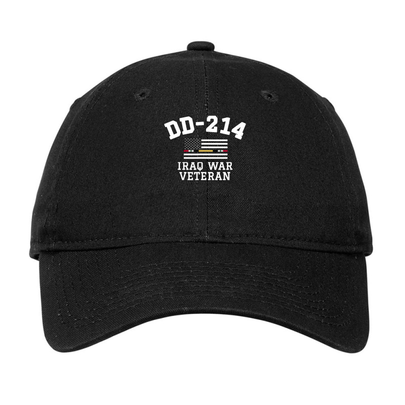 Dd-214 Alumni Iraq War Veteran Thin Line Flag Adjustable Cap | Artistshot