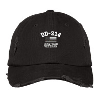 Dd-214 Alumni Iraq War Veteran Thin Line Flag Vintage Cap | Artistshot