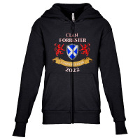 Forrester Family Reunion 2022 Scottish Clan Youth Zipper Hoodie | Artistshot