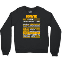 Bowie Name Shirt Bowie Born To Rule Crewneck Sweatshirt | Artistshot