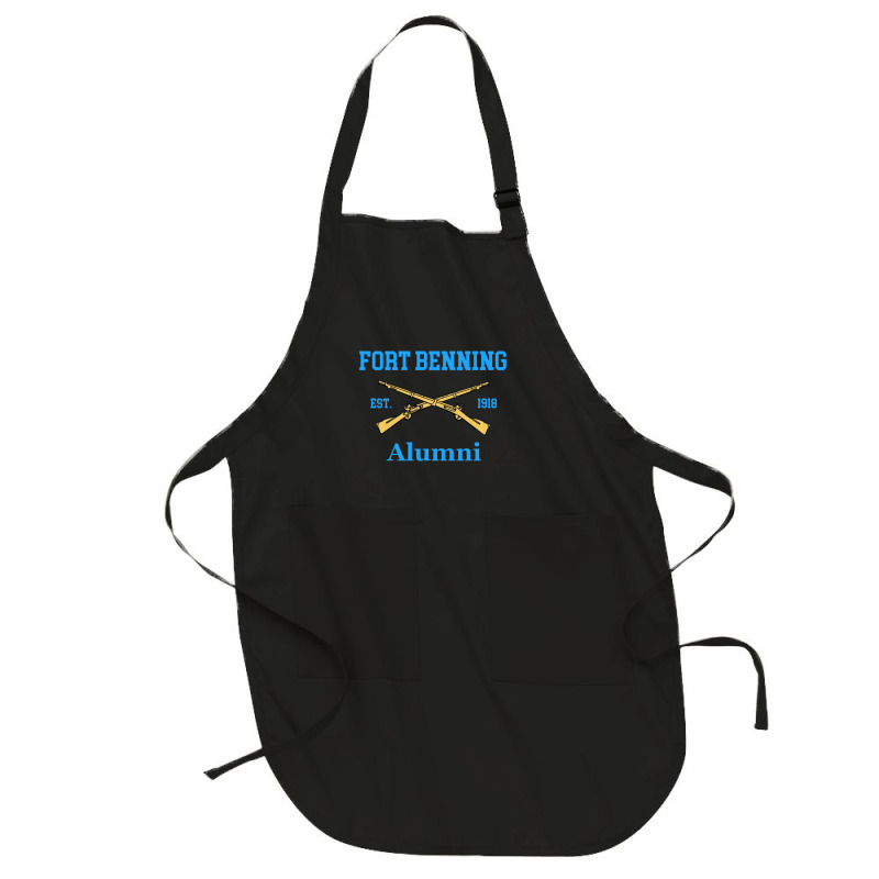 Fort Benning Alumni Est 1918 Grunt College Full-length Apron | Artistshot