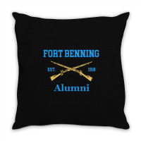 Fort Benning Alumni Est 1918 Grunt College Throw Pillow | Artistshot