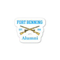 Fort Benning Alumni Est 1918 Grunt College Sticker | Artistshot