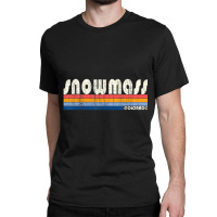 Vintage 70s 80s Style Snowmass Co Classic T-shirt | Artistshot