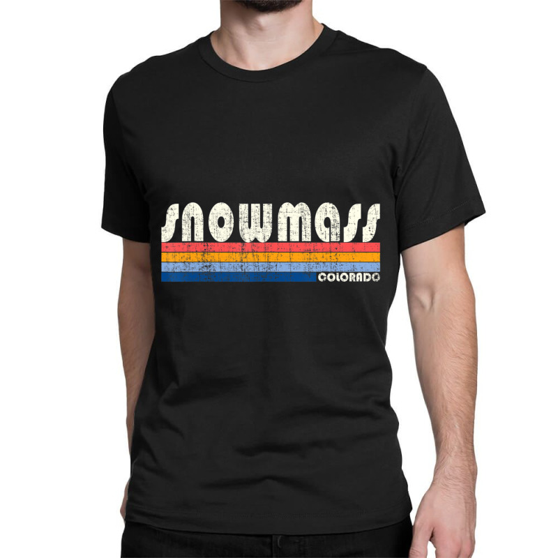 Vintage 70s 80s Style Snowmass Co Classic T-shirt by bummercaught | Artistshot